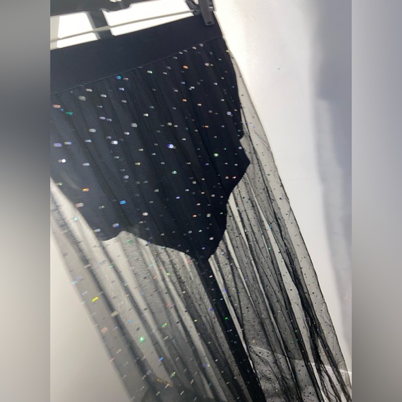 Sheer women’s Sparkle skirt and attached bottom - Picture 2 of 7